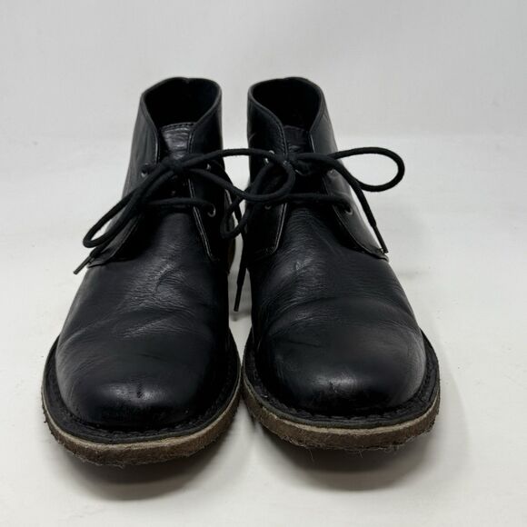 UGG Leighton Chukka Boots Mens 10.5 Black Leather Ankle Classic Crepe Soles main image 15